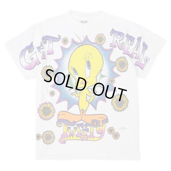 画像1: 90's Looney Tunes “Tweety” ビッグプリントTシャツ (1)