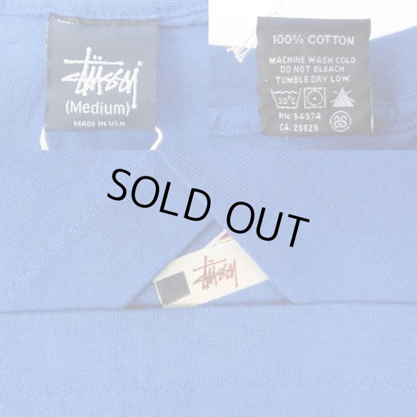 00's OLD STUSSY プリントTシャツ “飛行機 / MADE IN USA”
