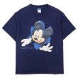 画像1: 90's Mickey Mouse 両面プリント Tシャツ (1)