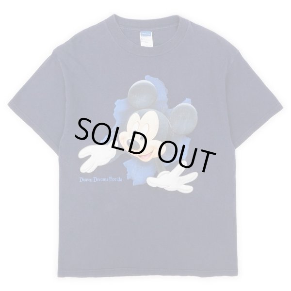 画像1: 90's Mickey Mouse 両面プリント Tシャツ (1)