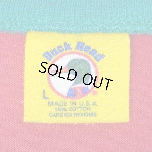 画像2: 90's Duck Head マルチボーダーTシャツ "MADE IN USA" (2)