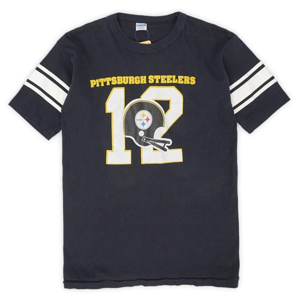 画像1: 70's Champion フットボールTシャツ "WIN / MADE IN USA / BLACK" (1)