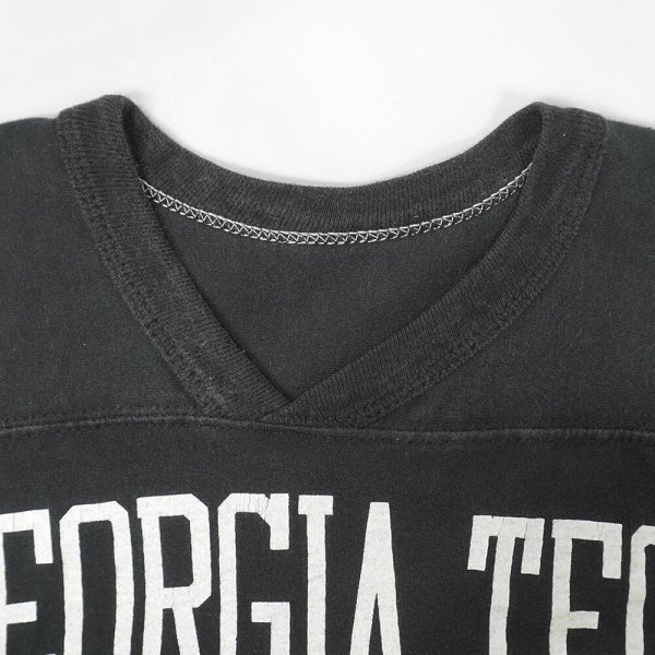 画像4: 80's RUSSELL フットボールTシャツ "BLACK / MADE IN USA" (4)