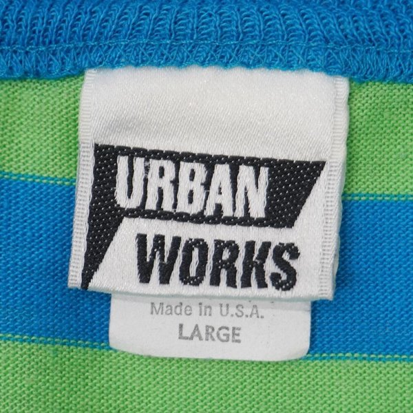 画像2: 90's URBAN WORKS ボーダー ポケットTシャツ "MADE IN USA" (2)