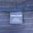 画像2: LANDS' END ボーダー柄 モックネックカットソー "DEADSTOCK" (2)