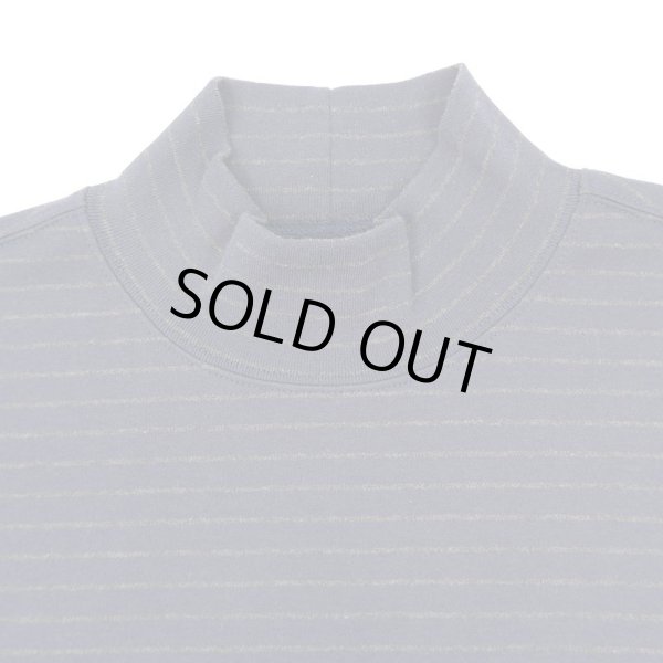 画像3: LANDS' END ボーダー柄 モックネックカットソー "DEADSTOCK" (3)