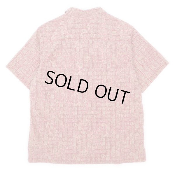 画像2: 00's L.L.Bean 総柄 オープンカラーシャツ “RED” (2)