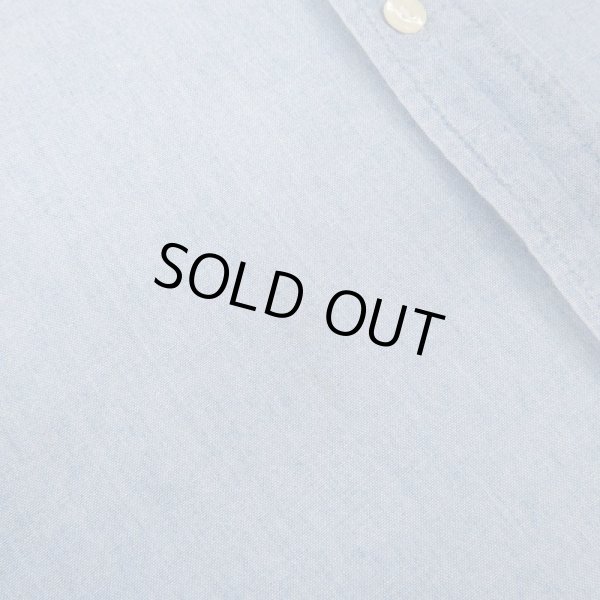 画像4: 90's Eddie Bauer シャンブレー バンドカラーシャツ (4)