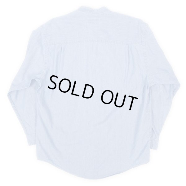 画像2: 90's Eddie Bauer シャンブレー バンドカラーシャツ (2)