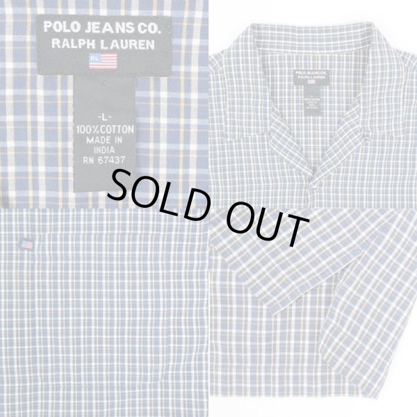 画像3: 90's POLO JEANS S/S オープンカラーシャツ (3)