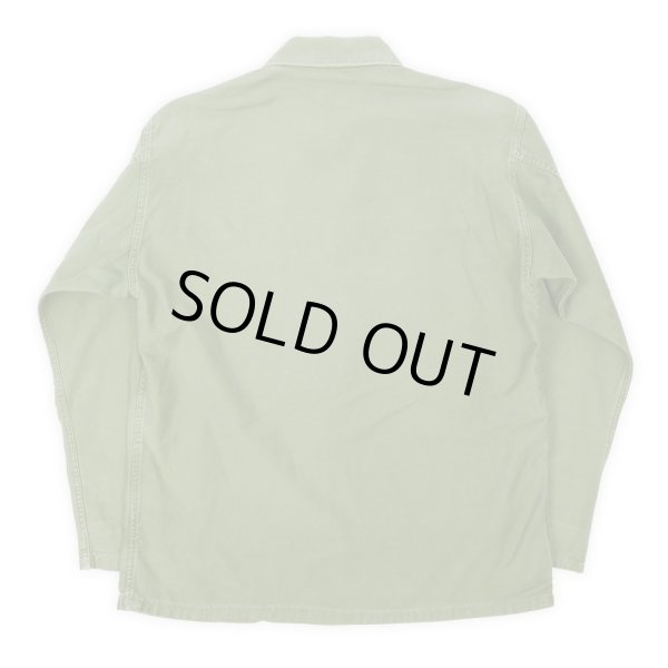 画像2: 60's US.ARMY コットンサテン ユーティリティシャツ “1st” (2)