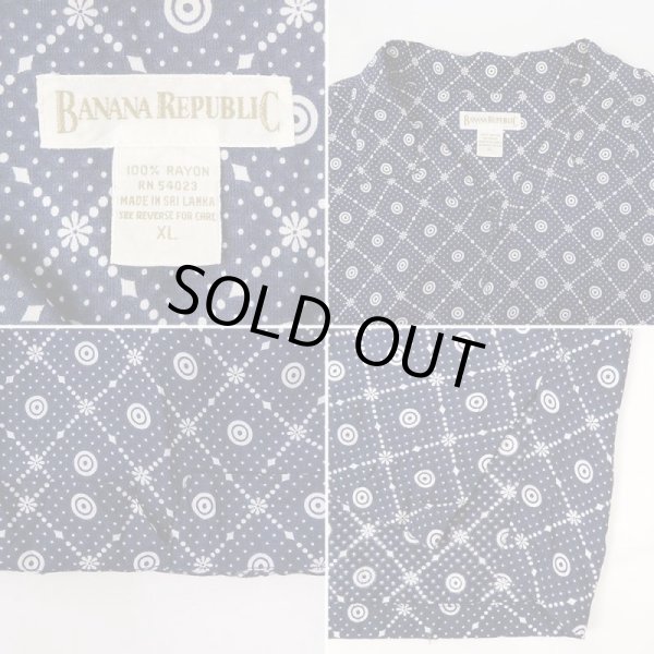 画像3: 90's Banana Republic オープンカラー レーヨンシャツ (3)