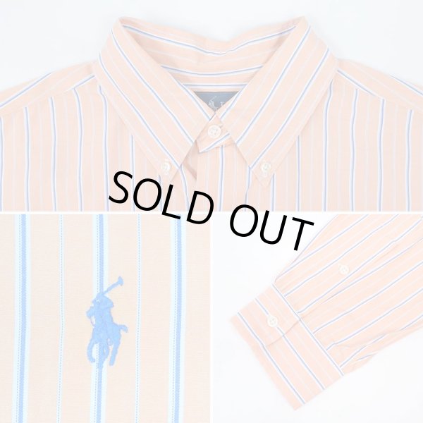 画像4: 90's Polo Ralph Lauren マルチストライプ柄 ボタンダウンシャツ "CLASSIC FIT" (4)