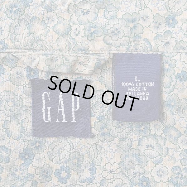 画像2: Early 00's OLD GAP 総柄 レギュラーカラーシャツ (2)