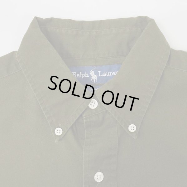 画像3: 90's Polo Ralph Lauren ボタンダウンシャツ "OLIVE / BLAKE" (3)