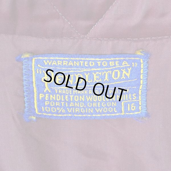 画像2: 50's PENDLETON オンブレチェック柄 ウールシャツ  “Red Plaid” (2)