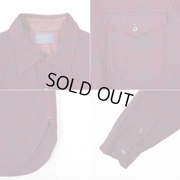 画像3: 50's PENDLETON オンブレチェック柄 ウールシャツ  “Red Plaid” (3)