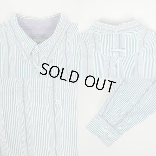 画像3: 90's Woolrich マルチストライプ柄 ボタンダウンシャツ (3)