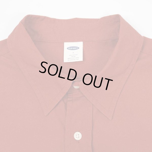 画像3: 00's OLD NAVY レギュラーカラー ポプリンシャツ “DEADSTOCK” (3)