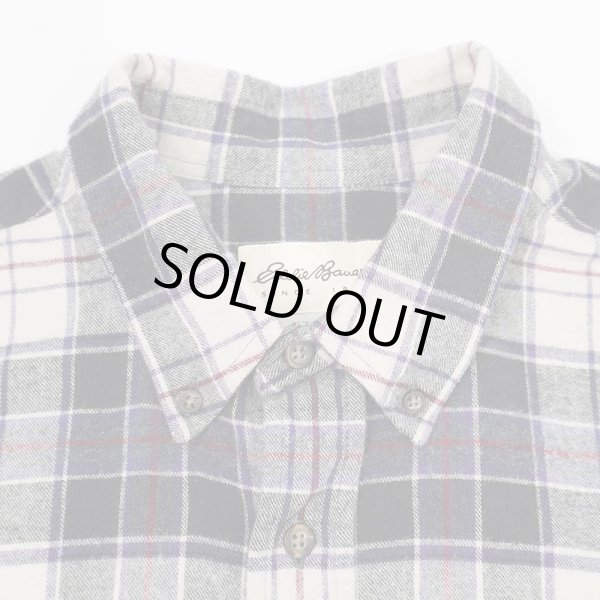 画像3: Late 90's Eddie Bauer フランネル ボタンダウンシャツ "BLACK Plaid" (3)