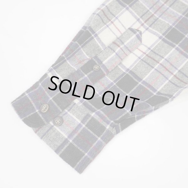 画像4: Late 90's Eddie Bauer フランネル ボタンダウンシャツ "BLACK Plaid" (4)