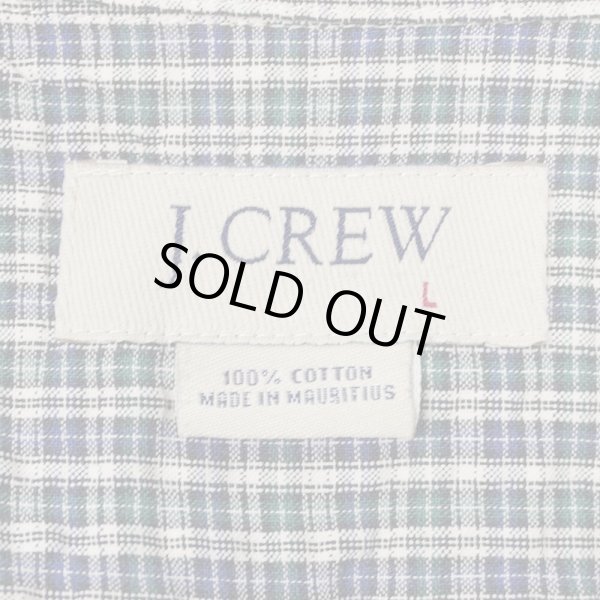 画像2: 00's J.CREW チェック柄 S/S シアサッカーシャツ (2)