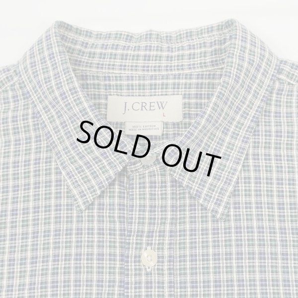 画像3: 00's J.CREW チェック柄 S/S シアサッカーシャツ (3)