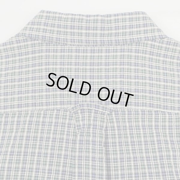 画像4: 00's J.CREW チェック柄 S/S シアサッカーシャツ (4)
