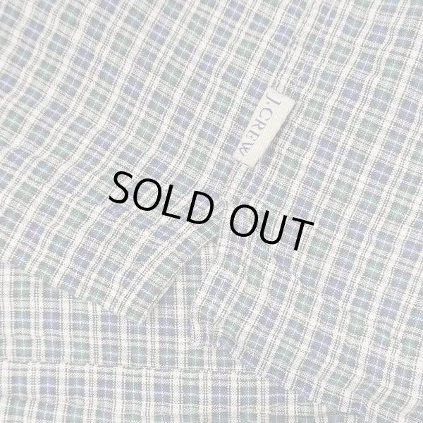 画像5: 00's J.CREW チェック柄 S/S シアサッカーシャツ (5)