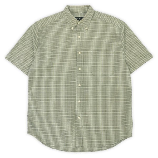 画像1: 00's Eddie Bauer S/S シアサッカー ボタンダウンシャツ (1)