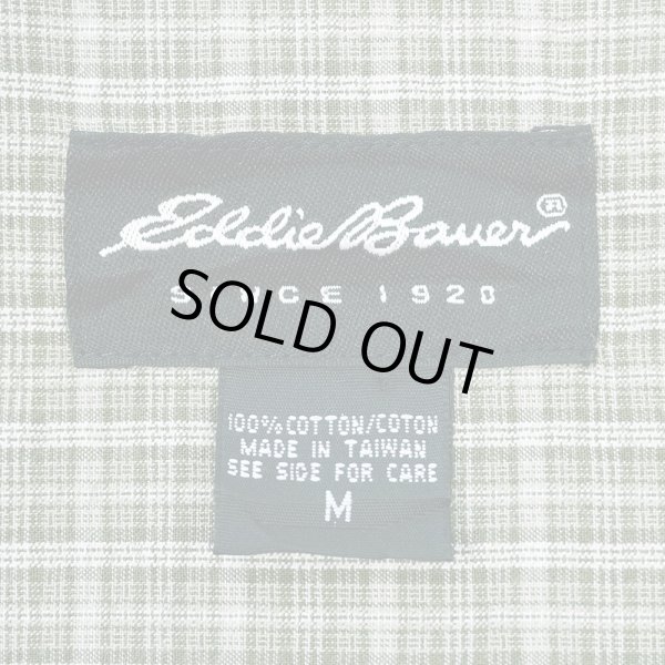 画像2: 00's Eddie Bauer S/S シアサッカー ボタンダウンシャツ (2)
