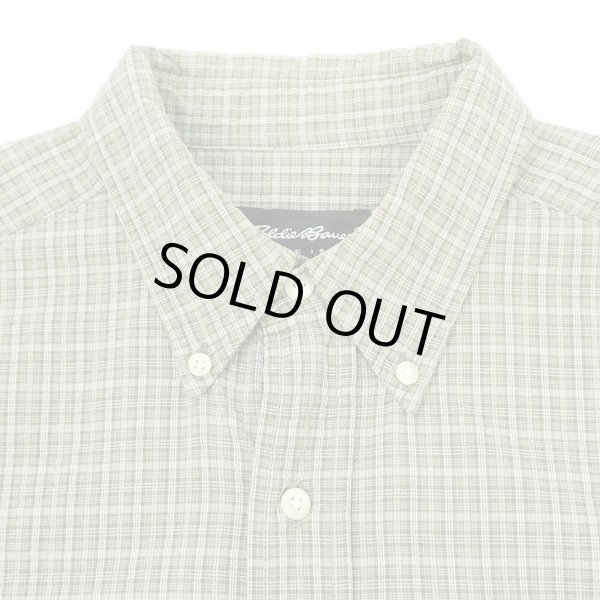 画像3: 00's Eddie Bauer S/S シアサッカー ボタンダウンシャツ (3)