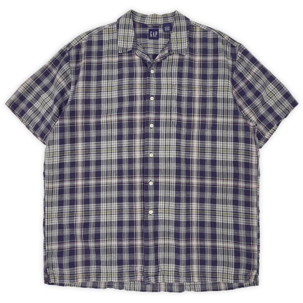 画像1: Early 00's OLD GAP オープンカラーシャツ “LINEN × COTTON” (1)