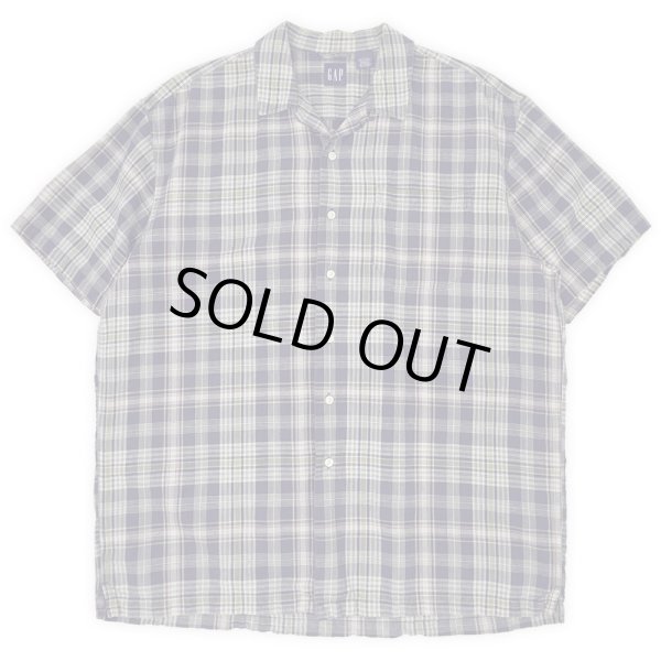 画像1: Early 00's OLD GAP オープンカラーシャツ “LINEN × COTTON” (1)