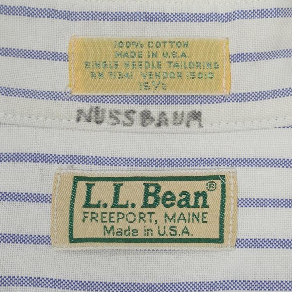 画像2: 80's L.L.Bean S/S ボタンダウンシャツ "MADE IN USA" (2)