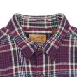 画像3: 90's ST JOHN'S BAY ヘビーネルシャツ "BURGUNDY Plaid" (3)
