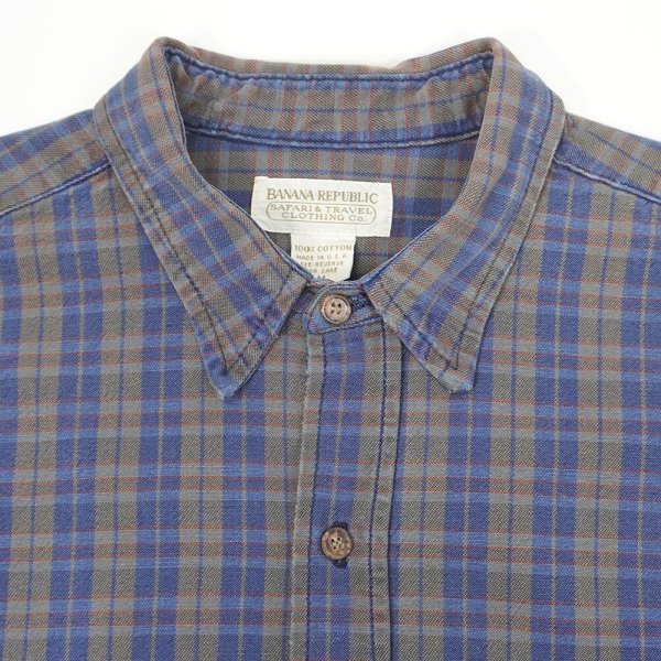画像3: Early 90's Banana Republic レギュラーカラーシャツ "MADE IN USA" (3)