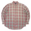 画像1: Early 90's Polo Ralph Lauren ボタンダウンシャツ “Gray×Red Plaid” (1)