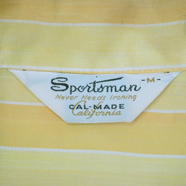 画像2: 70's Sportsman S/S オープンカラーシャツ "MADE IN USA" (2)