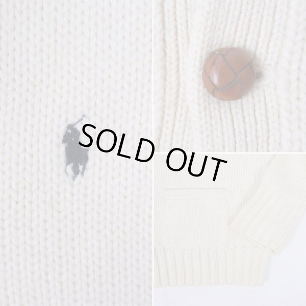 画像3: 90's Polo Ralph Lauren ローゲージ ウールニット カーディガン (3)