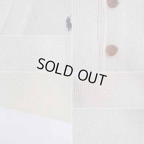 画像4: 90's Polo Ralph Lauren ローゲージ ウールニット カーディガン (4)