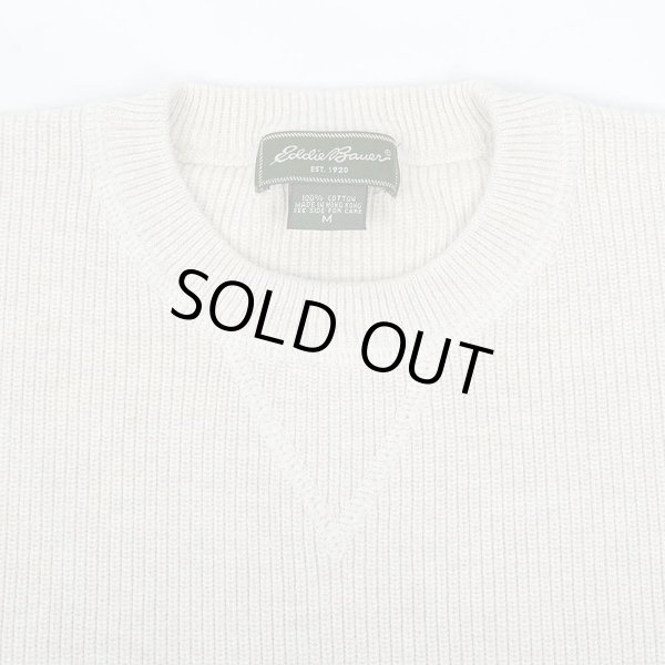 画像3: 00's Eddie Bauer コットンニット “IVORY” (3)