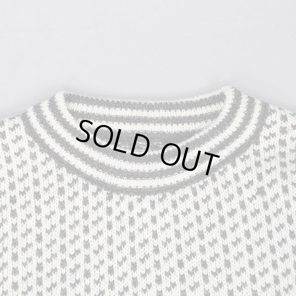 画像3: 80's L.L.Bean バーズアイ柄 ウールニット "MADE IN NORWAY / AS-IS" (3)