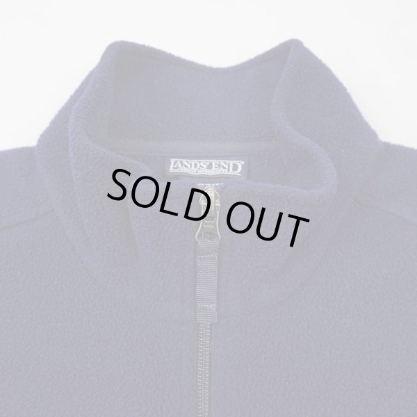 画像3: 90's LANDS’ END フリースベスト "MADE IN USA / NAVY" (3)