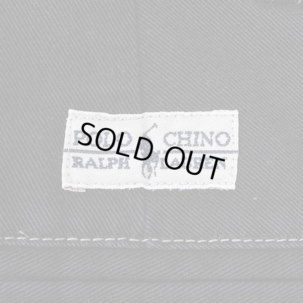 画像3: 90's Polo Ralph Lauren 2タック チノトラウザー "BLACK OVER DYE" (3)