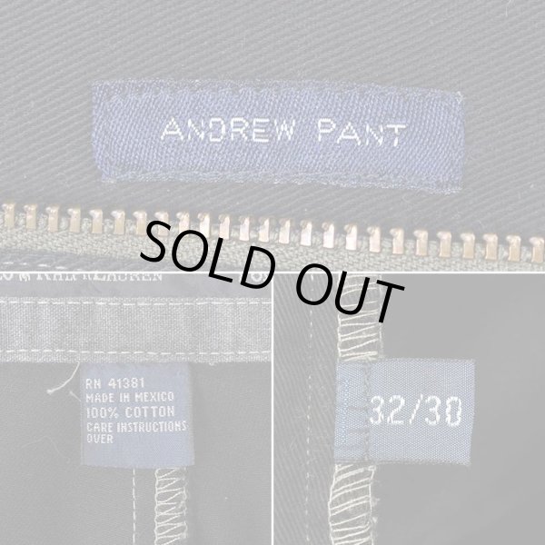 画像4: 90's Polo Ralph Lauren 2タック チノトラウザー "BLACK OVER DYE" (4)