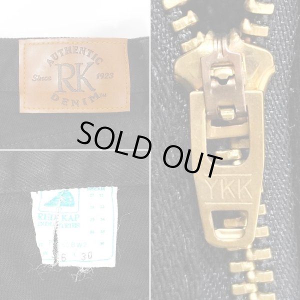 画像3: 00's RED KAP ブラックデニムパンツ "W36 L30" (3)