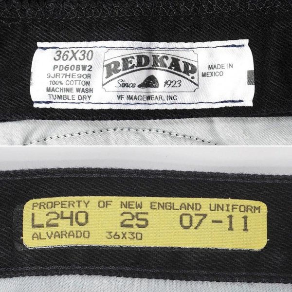 画像4: 00's RED KAP ブラックデニムパンツ "W36 L30" (4)