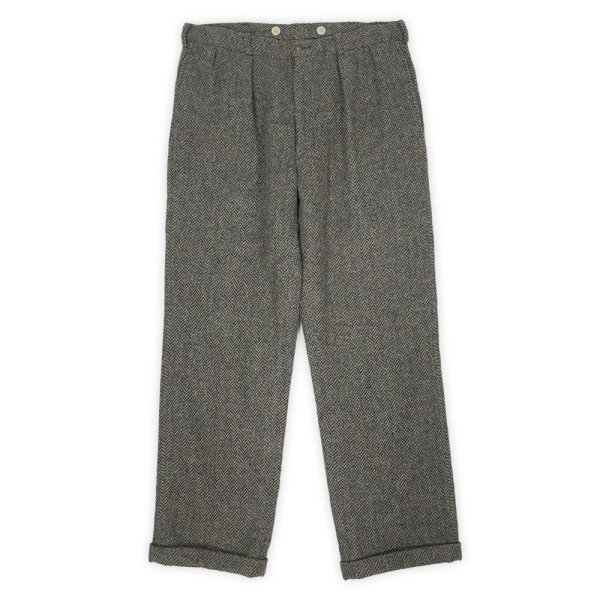 画像1: 80-90's Polo Ralph Lauren 2タック HBT ウールトラウザー "W34 L30相当" (1)