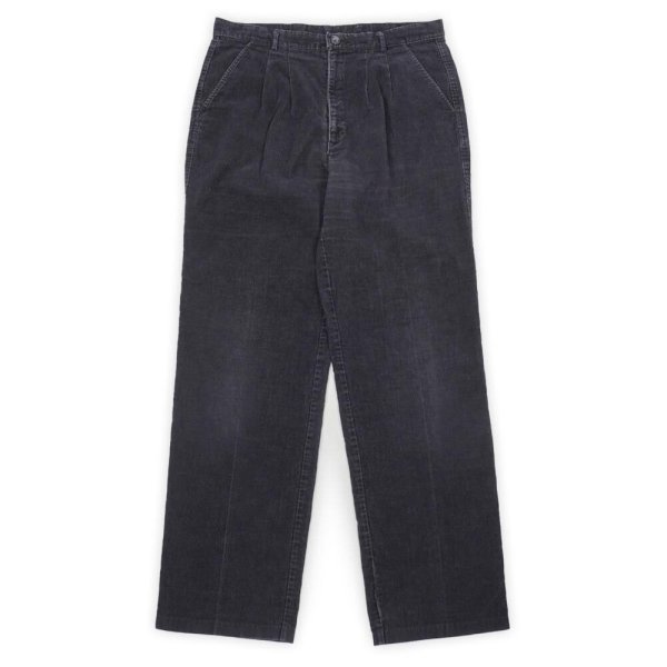 画像1: 80-90's Levi's 22514-3558 2タック コーデュロイトラウザー "BLACK" (1)